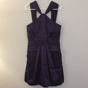 Plum colored halter dress
